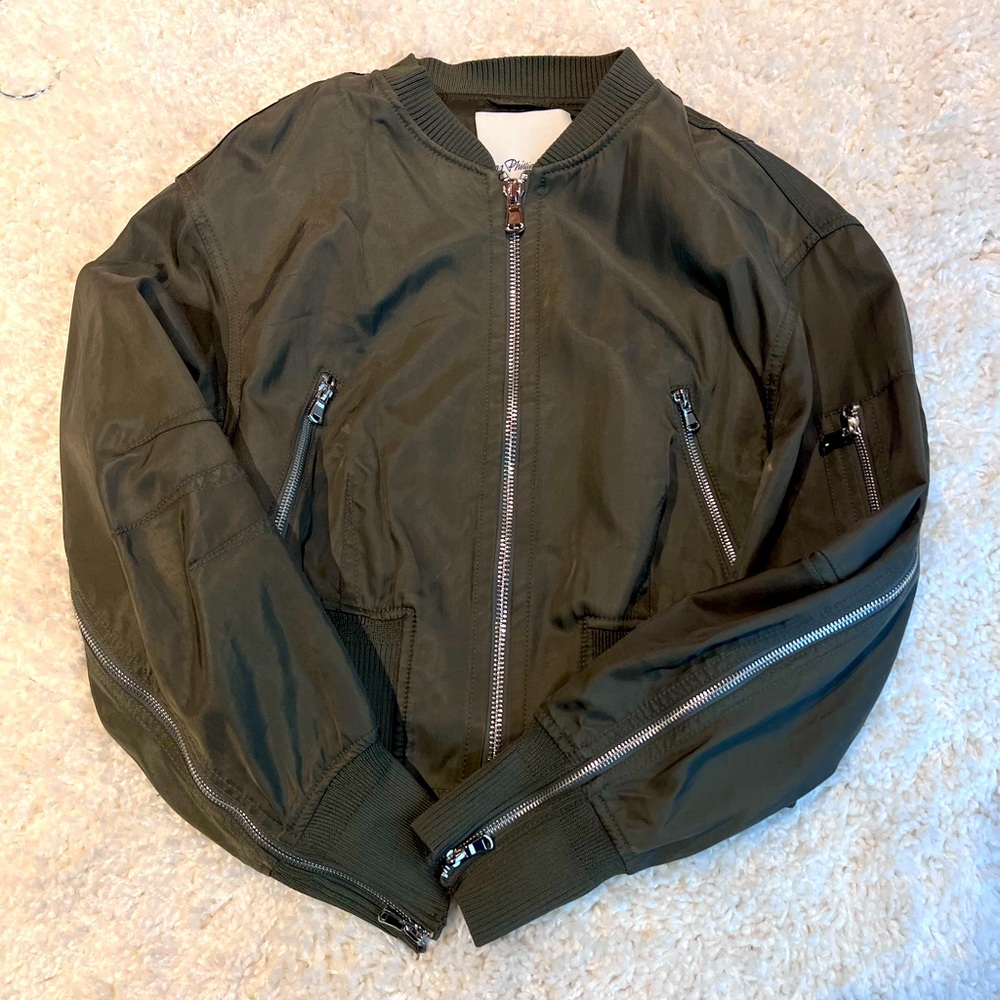 3.1 Philip Lim Cropped Bomber Jacket